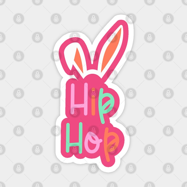 'Hip Hop' Easter T-Shirt Sticker by CuteTeaShirt